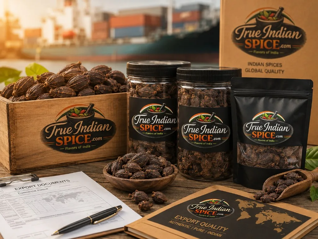 Black Cardamom export packaging options for bulk and retail