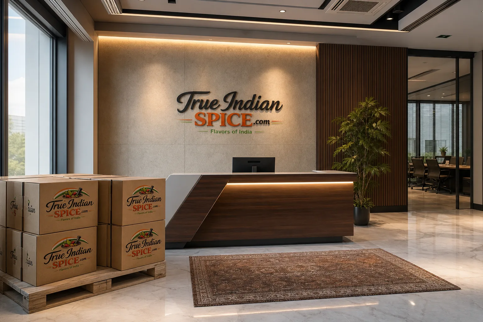 True Indian Spice office at Agri Export Zone, Unjha, Gujarat