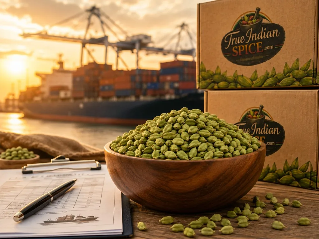 Green Cardamom export shipping and logistics coordination
